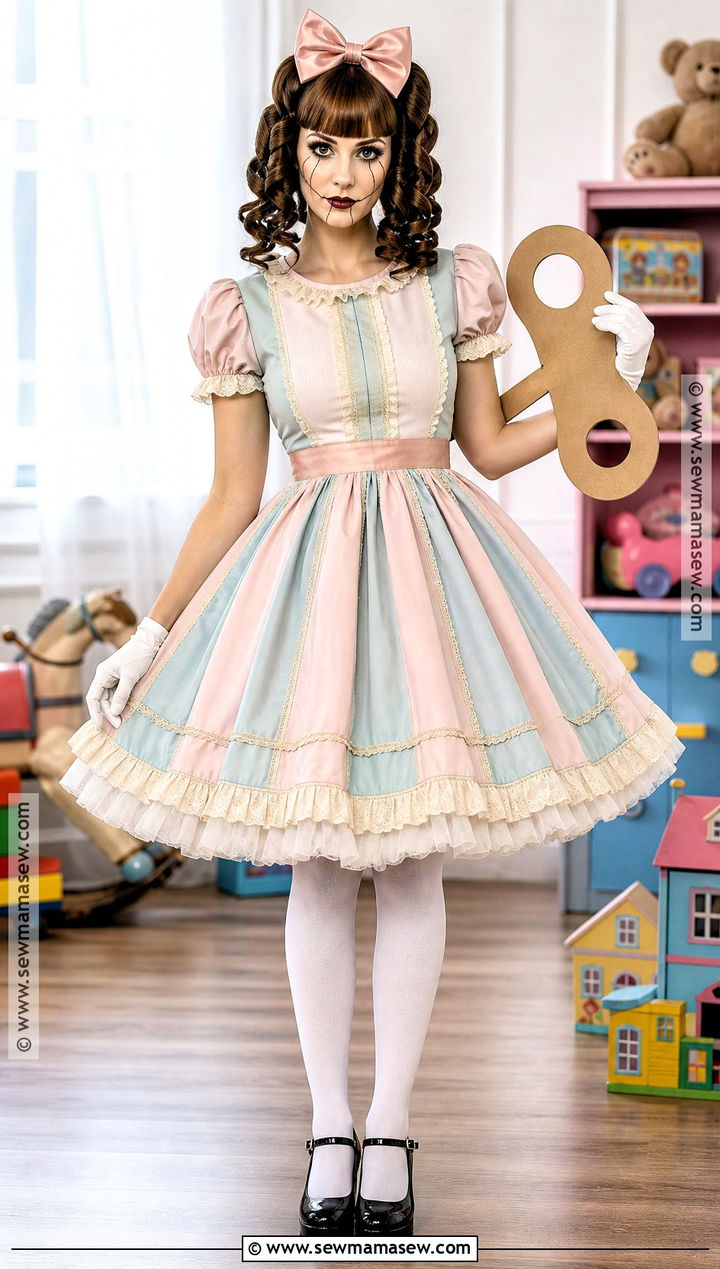 Creepy Porcelain Doll Horror Costume - 40 horror costume ideas