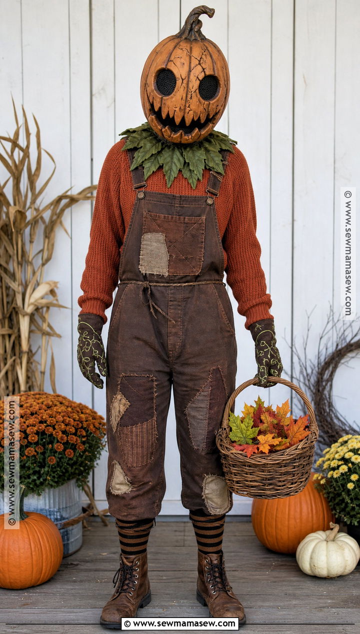Creepy Pumpkin Person Costume - 45 scary costumes