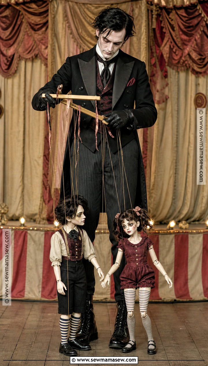 Creepy Puppet Master And Marionette Costume - 30 scary couple costumes
