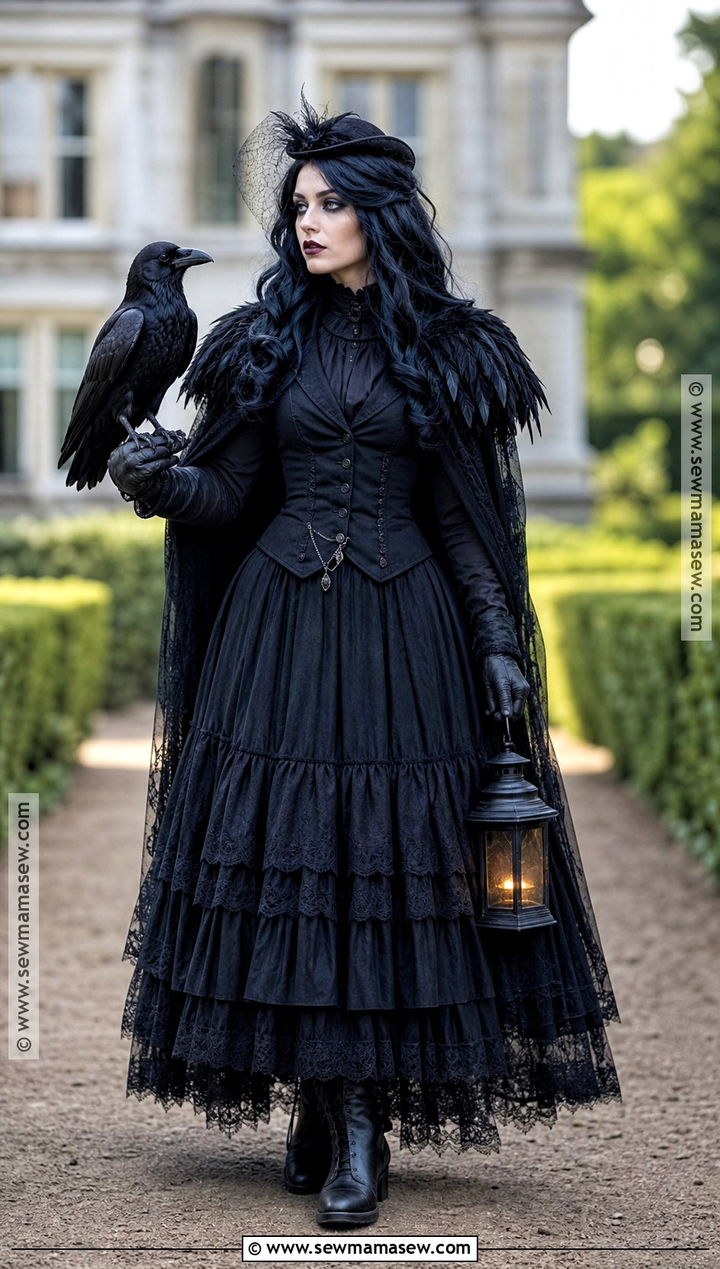 Creepy Raven Keeper Costume - 40 scary halloween costume ideas