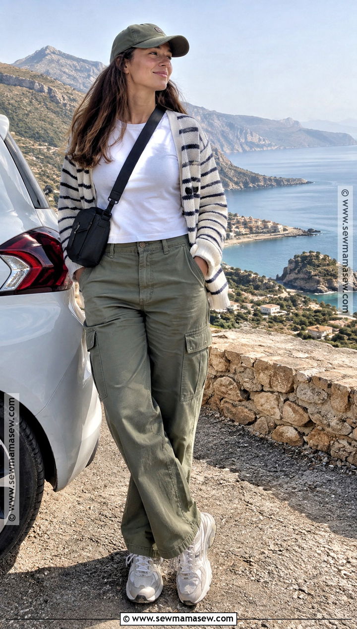 Crete Road Trip Outfit For Fall - 15 Greece Travel Outfits Fall
