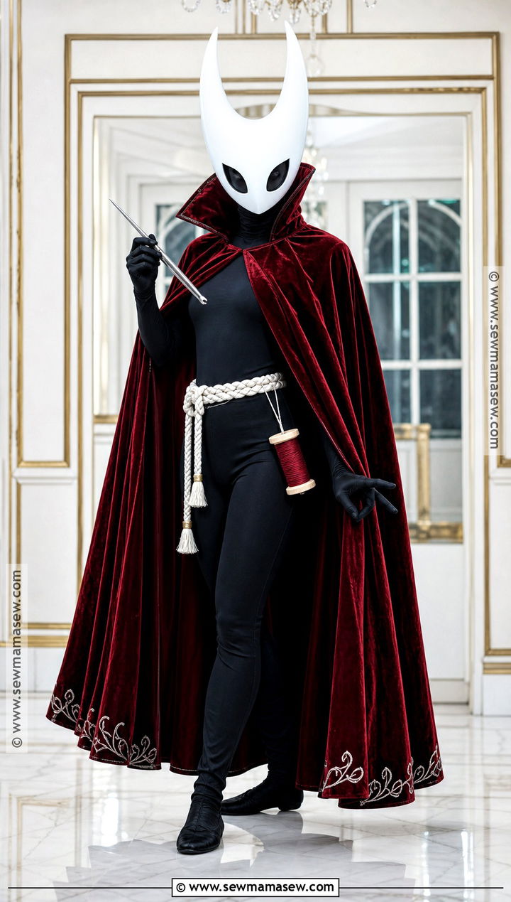 Crimson Velvet Hornet Cosplay With High Collar - 40 hornet cosplay ideas