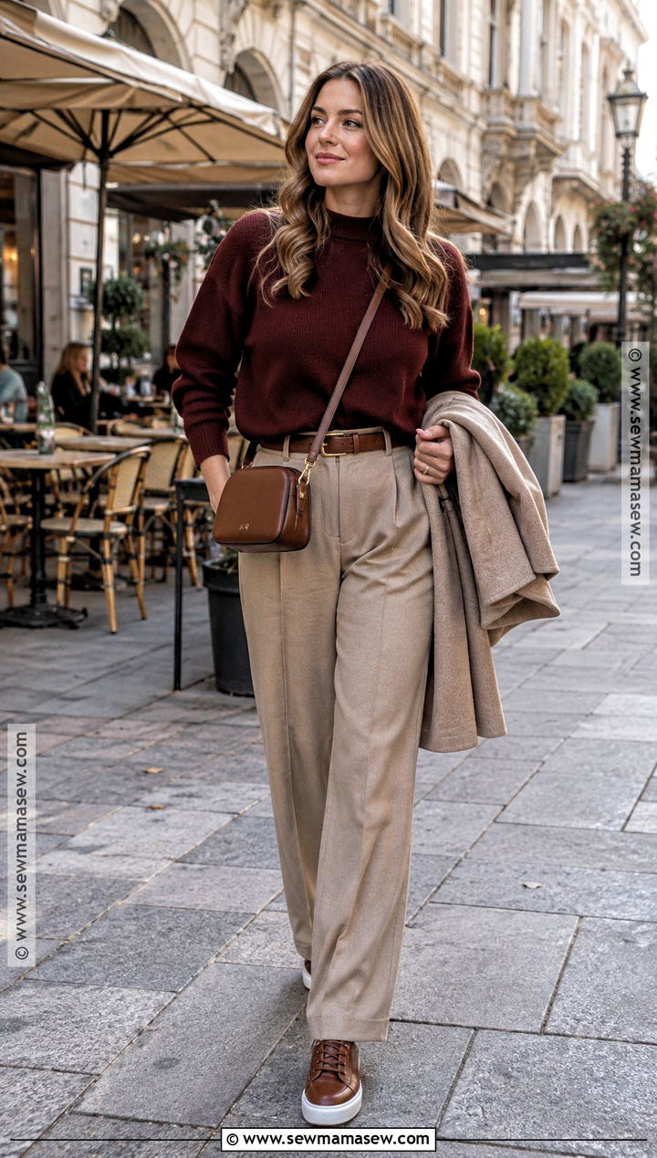 Croatia Fall Sweater And Trousers Outfit - 15 Croatia Outfits Fall