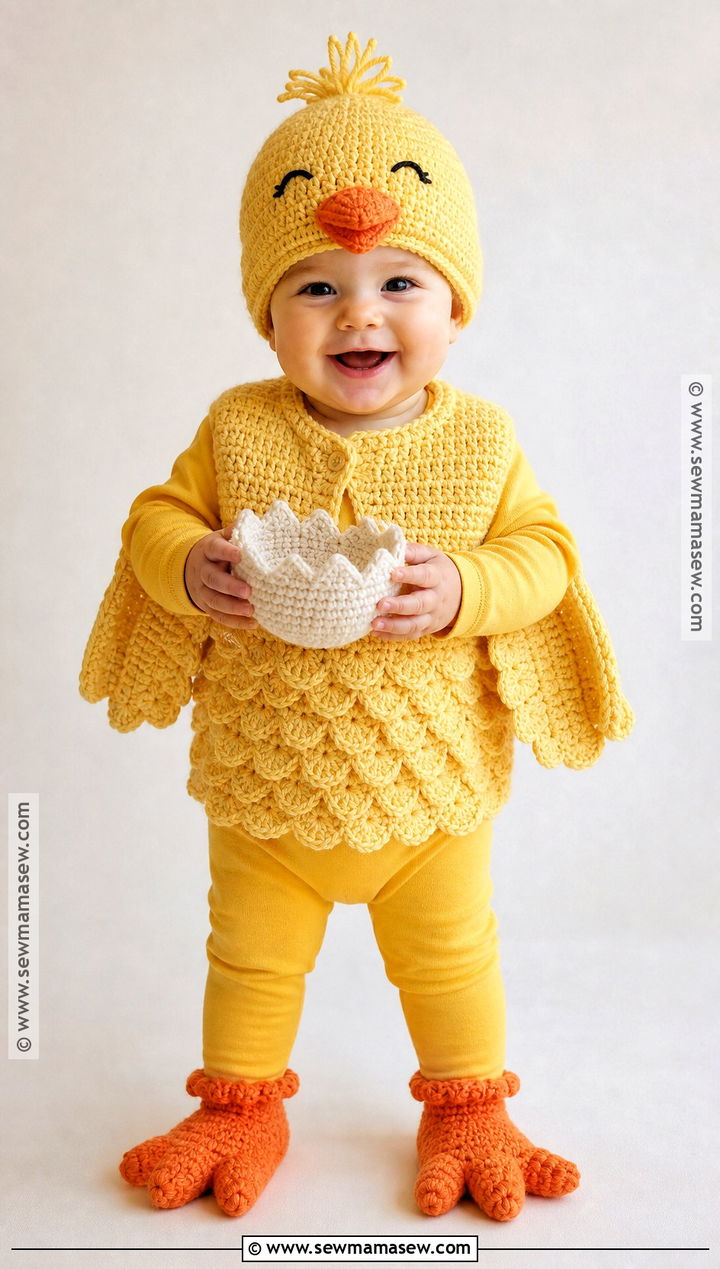 Crochet Baby Chicken Costume - 30 baby chicken costume ideas
