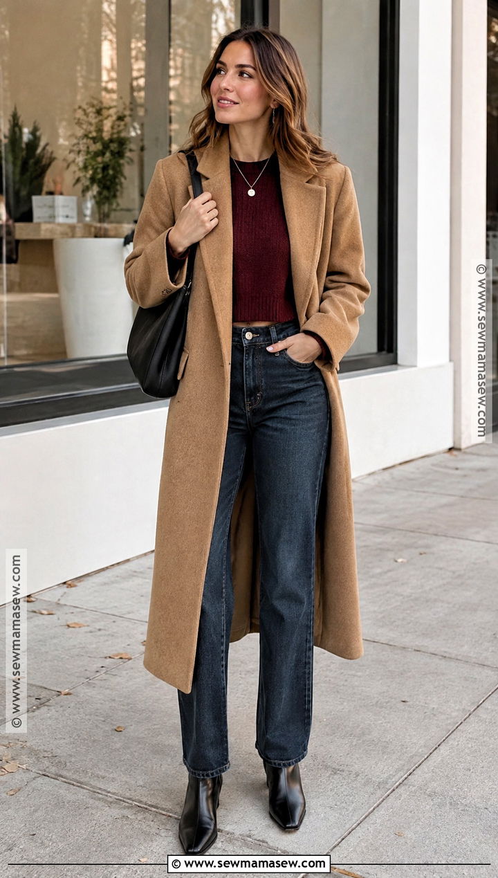 Crop Sweater With Straight Leg Jeans And Ankle Boots - 15 Crop Sweater Fall Fashion Ideas