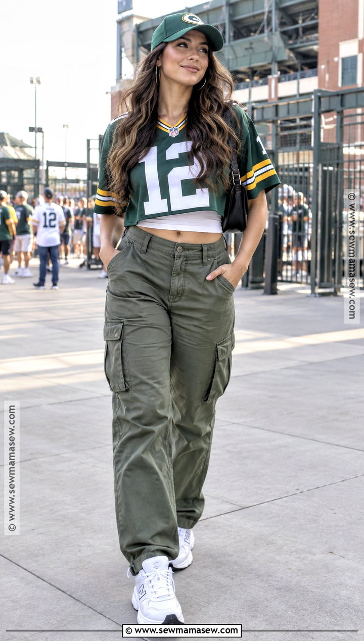 Cropped Jersey Fall Game Day Outfit - 25 Fall Game Day Outfit Ideas