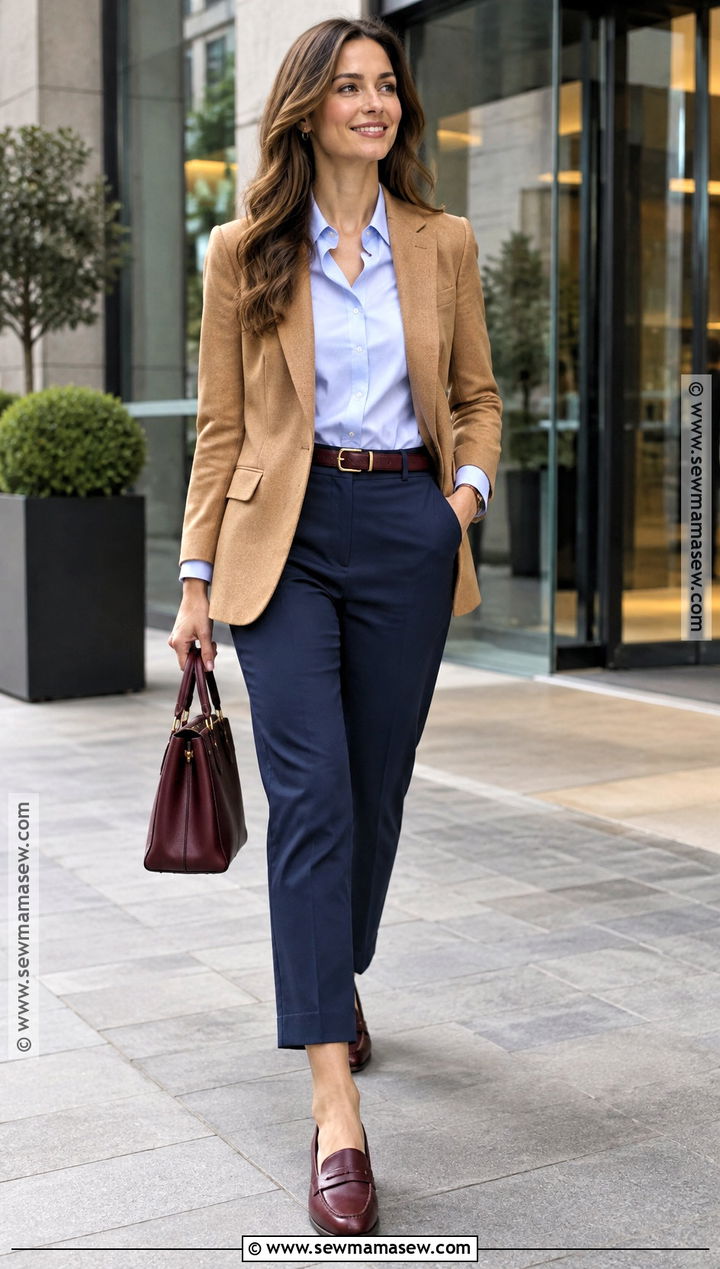 Cropped Trousers And Driving Loafers Work Outfit - 15 Fall 2026 Fashion Trends Work