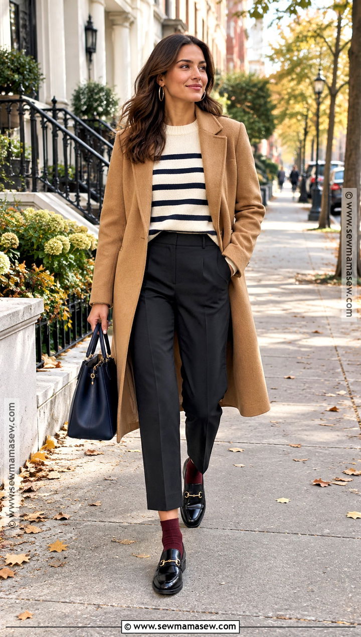 Cropped Trousers Outfit - 20 fall trousers outfit ideas