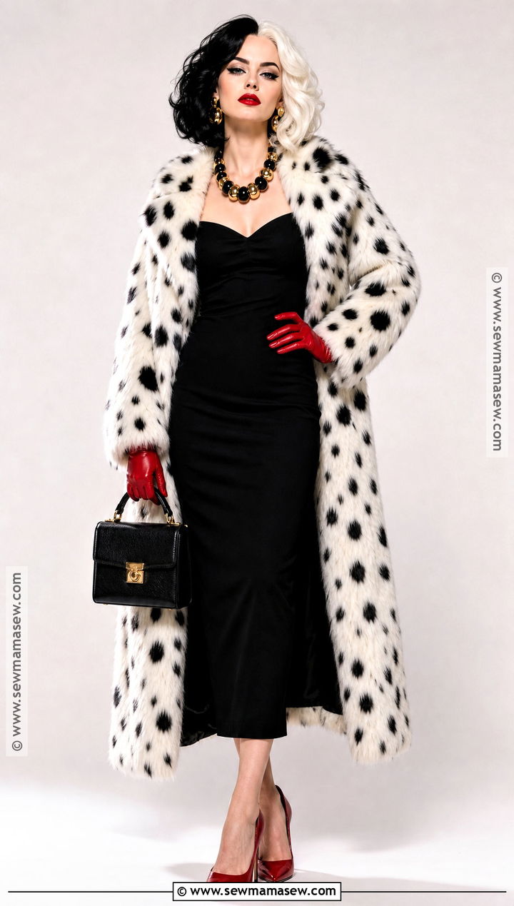 Cruella Black And White Costume - 35 Movie Characters Costumes