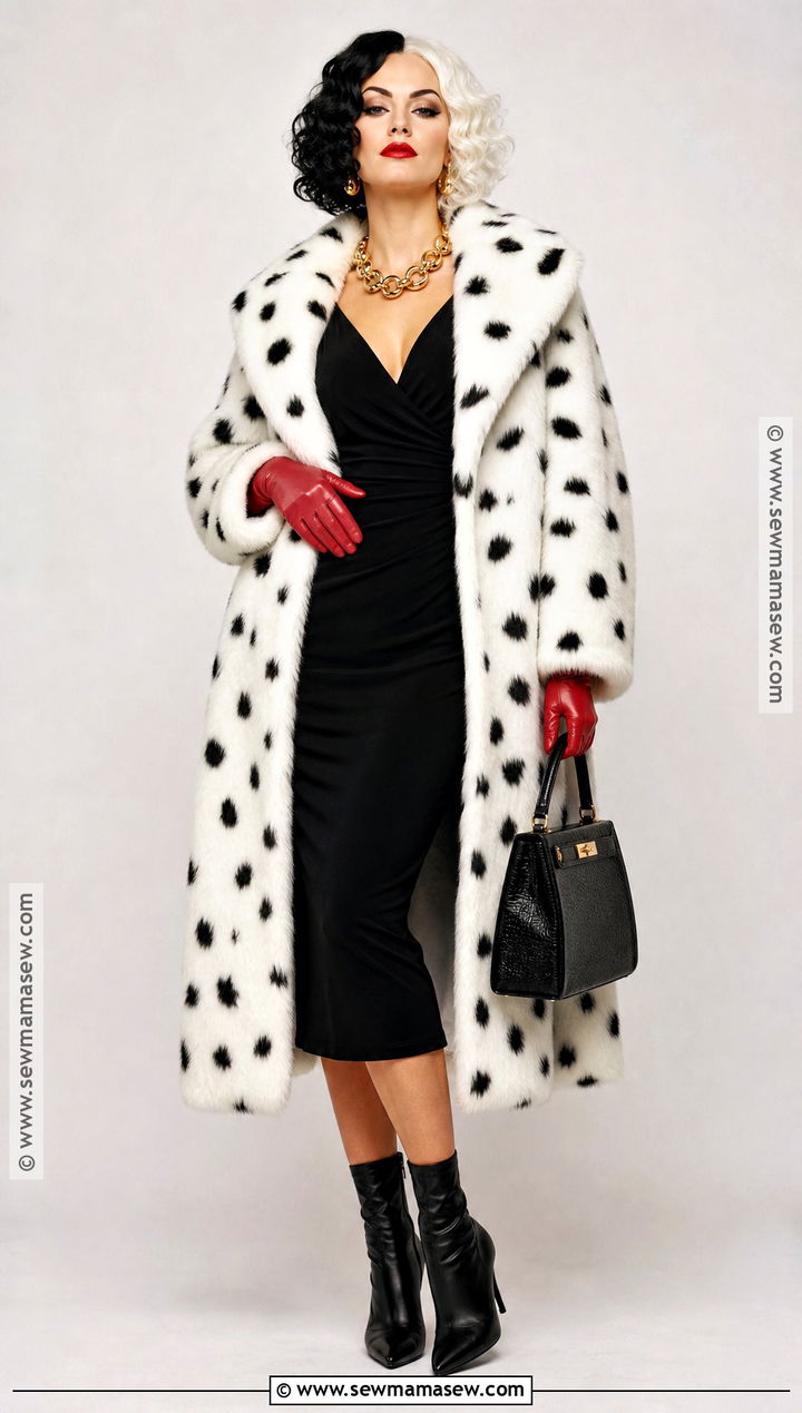 Cruella Costume With Split Wig - 30 Villain Costume Ideas