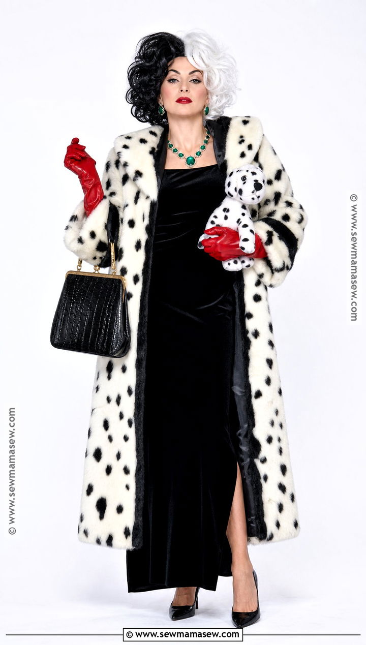 Cruella De Vil Costume - 35 Women In Black Costume Ideas