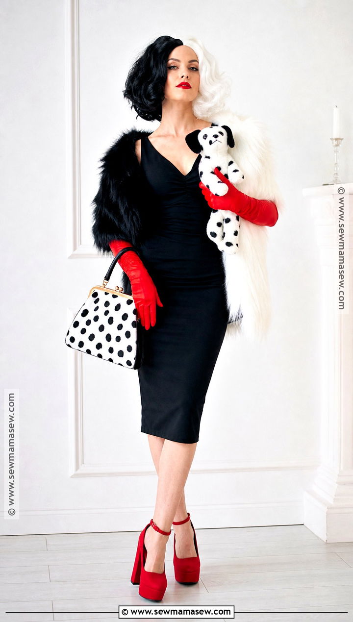 Cruella De Vil Costume With Black Dress - 30 costumes with black dress