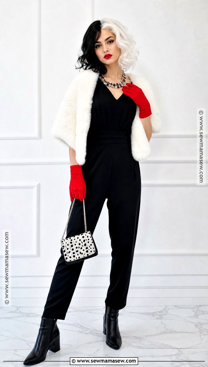 Cruella De Vil Costume - 30 character dress up day ideas