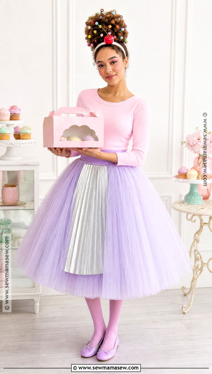Cupcake Costume With Curly Sprinkles - 40 curly hair halloween costume ideas