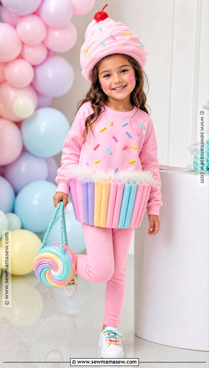 Cupcake Costume With Sprinkle Top - 30 kid costume ideas