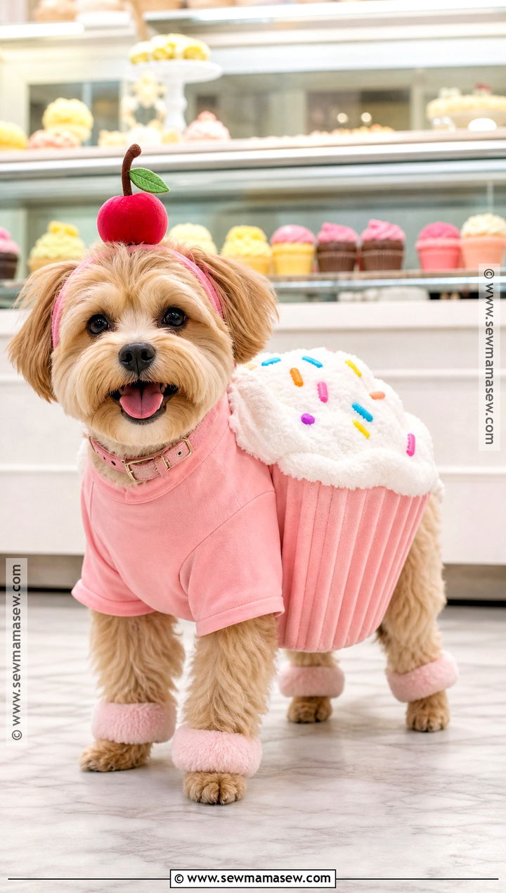 Cupcake Dog Costume - 40 dog costume ideas