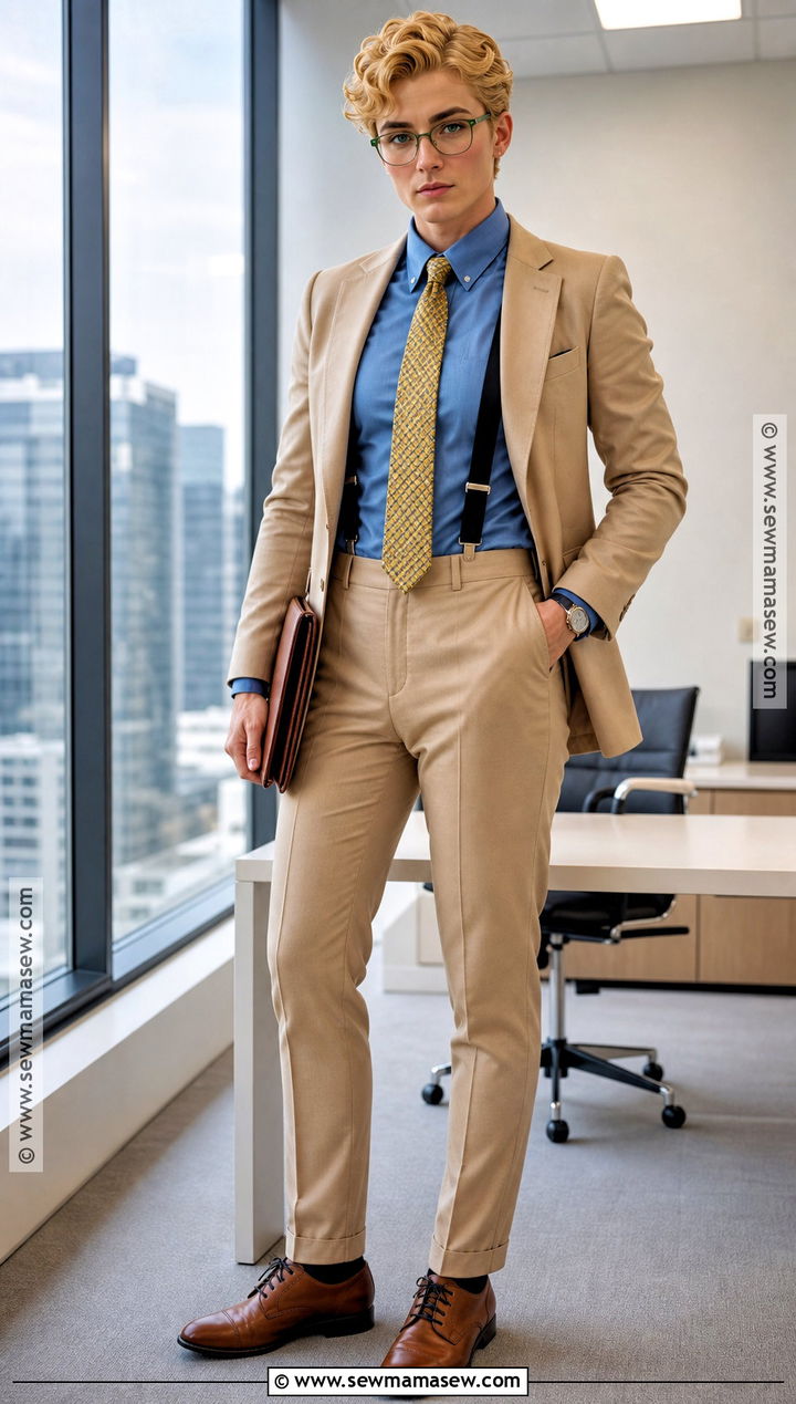 Curly Hair Nanami Cosplay With Beige Suit - 40 nanami cosplay ideas
