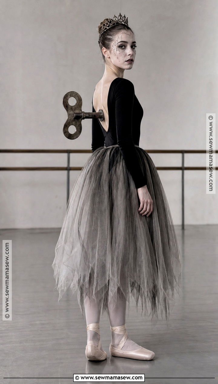 Cursed Ballerina Costume With Black Tutu - 35 scary halloween costume ideas for women