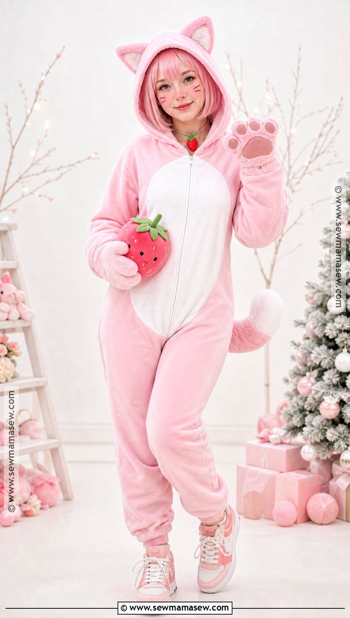 Custard Cat Strawberry Shortcake Costume - 50 strawberry shortcake costume ideas