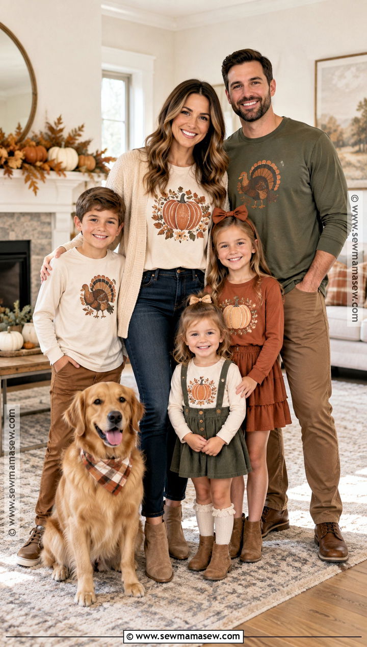 Custom Mama Thanksgiving Shirt With Matching Family Outfits - 15 mama thanksgiving shirt ideas