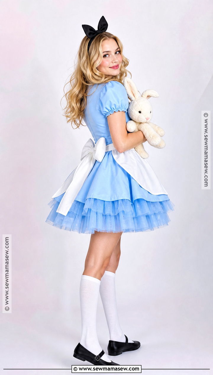 Cute Alice Costume With Tulle Skirt - 40 alice costume ideas
