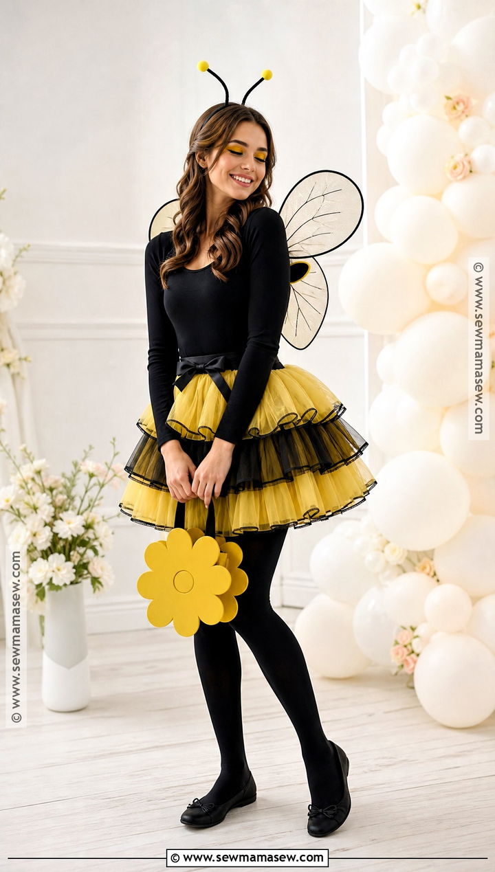 Cute Bee Costume With Tulle Skirt - 40 bee costume ideas
