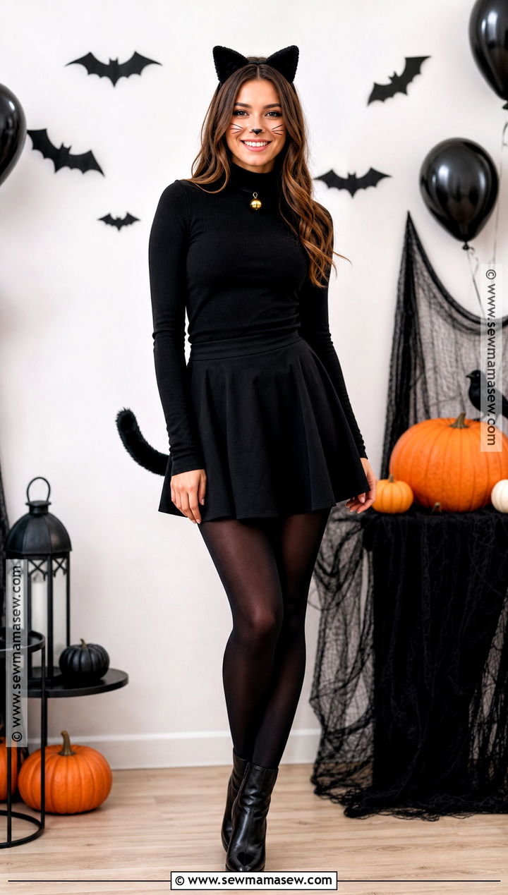 Cute Black Cat Costume - 35 cute hollowed costumes