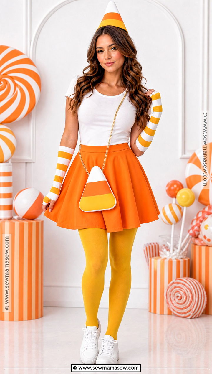 Cute Candy Corn Costume - 35 cute hollowed costumes