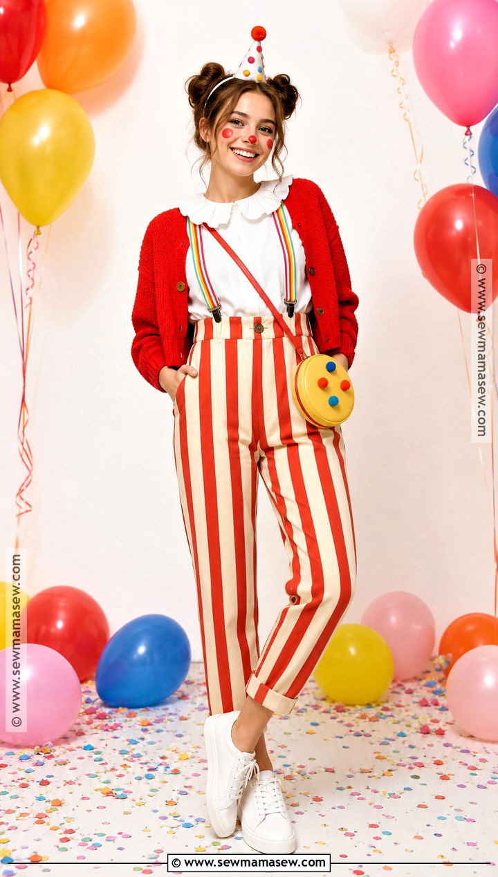 Cute Clown Halloween Outfit - 35 cute halloween outfits
