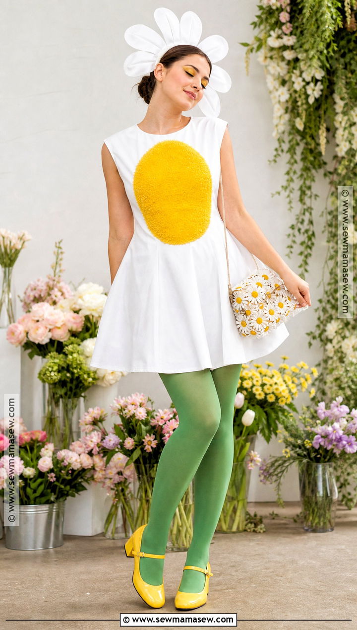 Cute Daisy Flower Costume - 30 halloween costume cute ideas