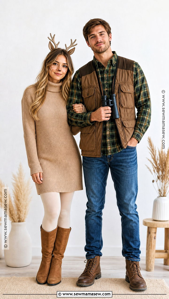 Cute Doe And Hunter Costume - 40 deer and hunter costume ideas