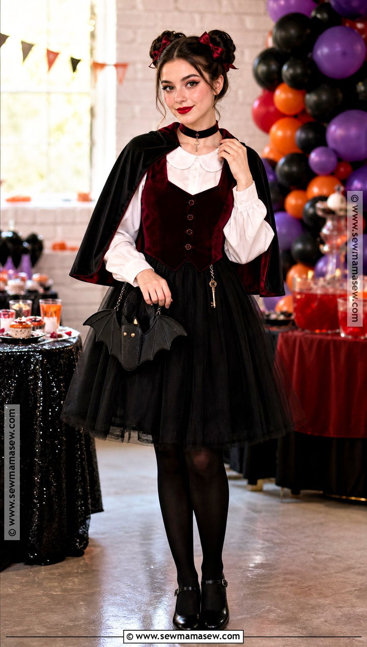 Cute Dracula Costume With Tulle Skirt - 30 Dracula Costume Ideas for Women