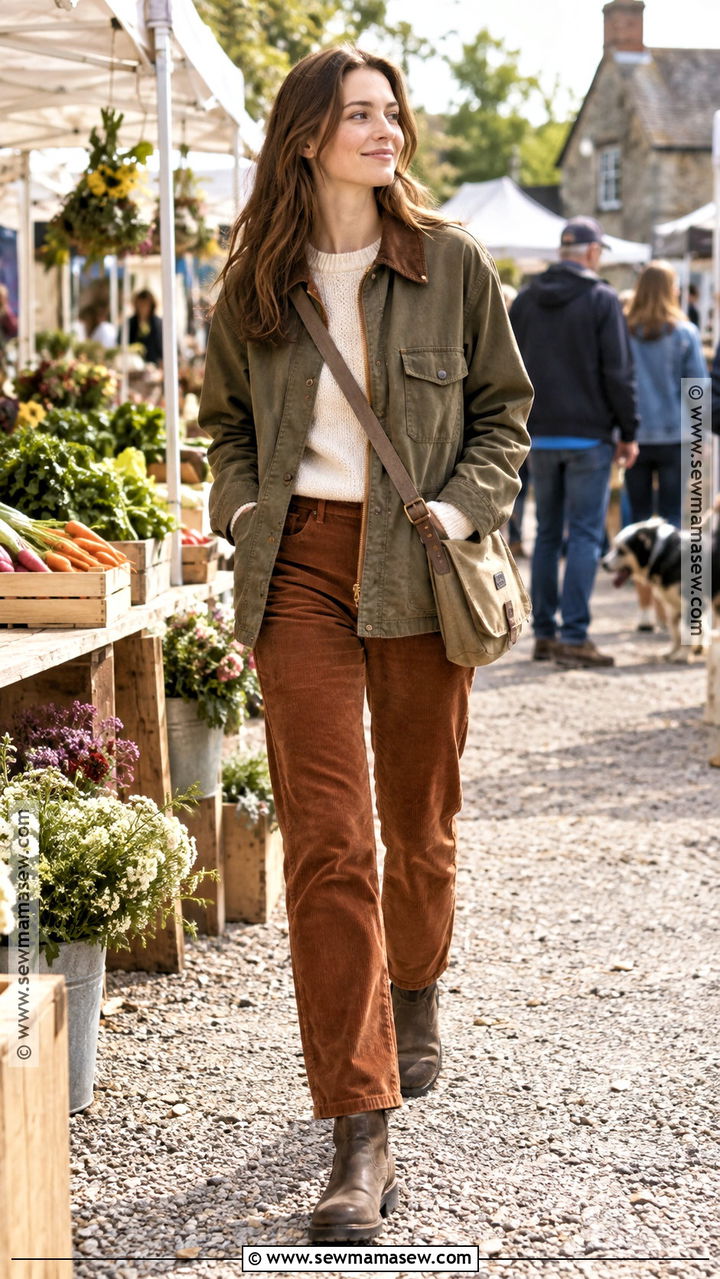 Cute Fall Barn Jacket and Corduroy Pants Outfit - 20 cute fall looks