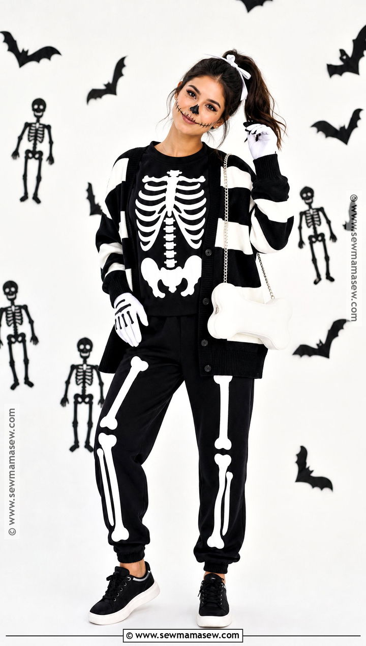 Cute Friendly Skeleton Costume - 35 cute hollowed costumes
