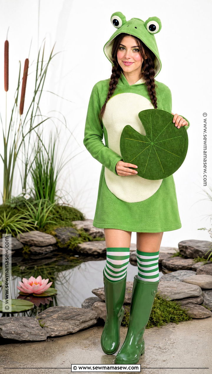 Cute Green Frog Costume - 30 halloween costume cute ideas