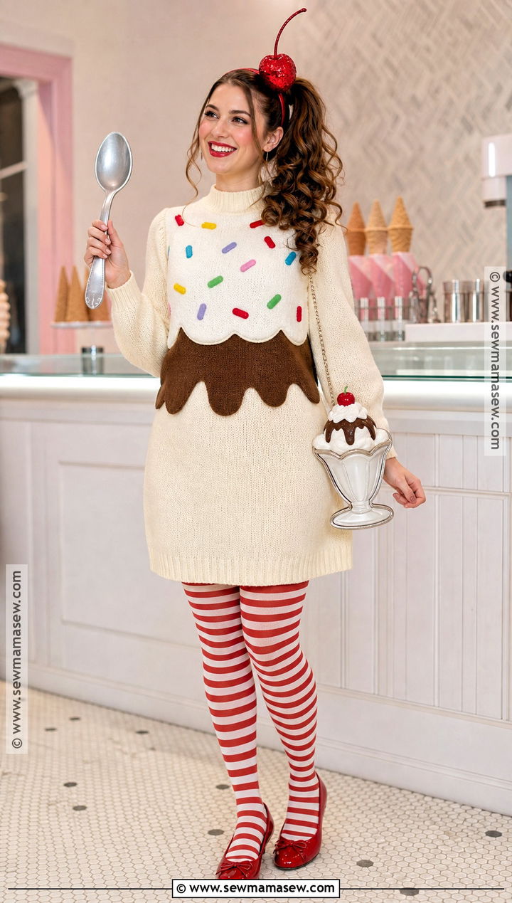 Cute Ice Cream Sundae Costume - 35 cute hollowed costumes