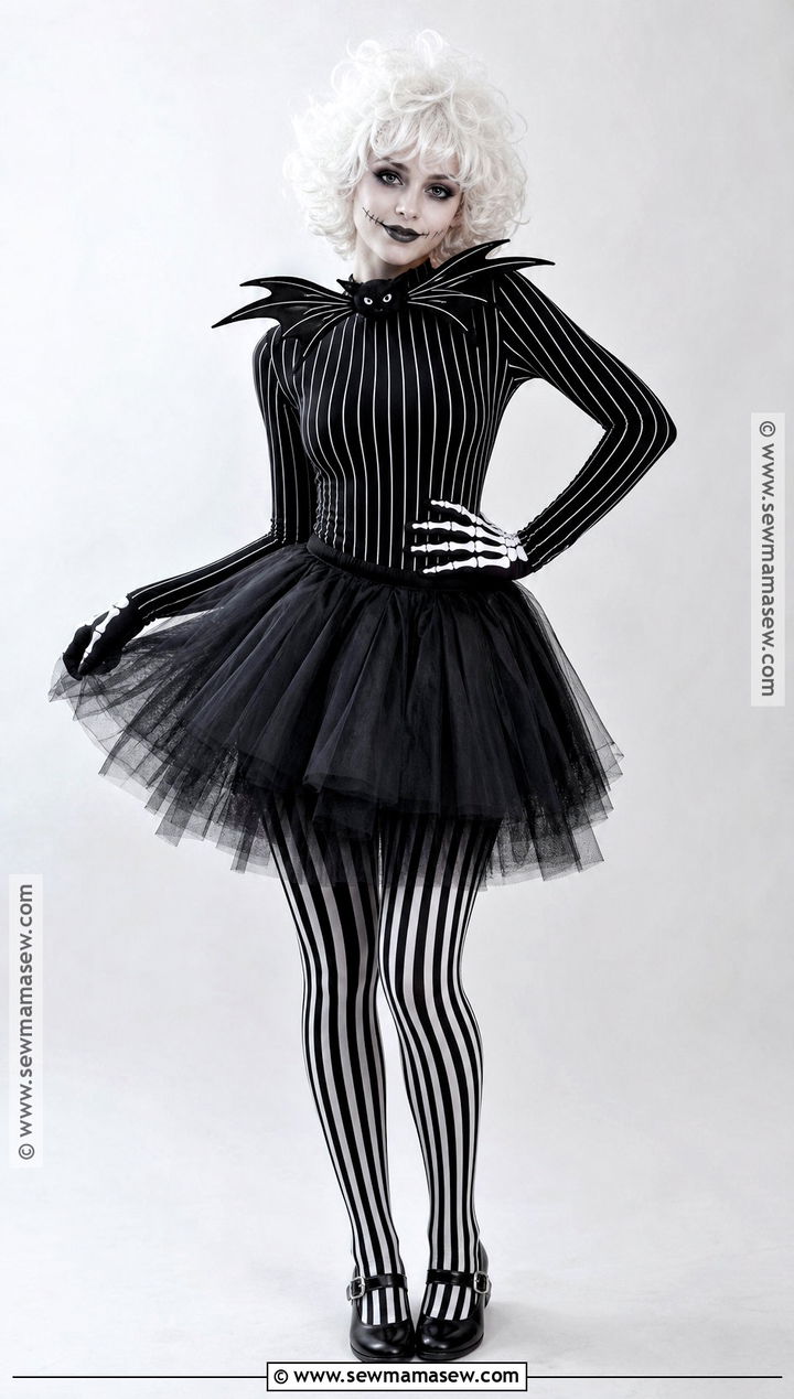 Cute Jack Skellington Costume With Tutu - 30 Jack Skellington Costume Ideas for Women