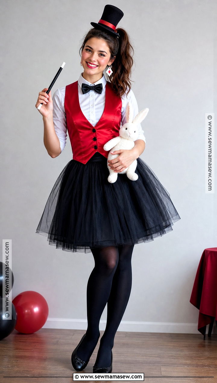 Cute Magician Costume With Tulle Skirt - 35 Magician Costume Ideas for Women