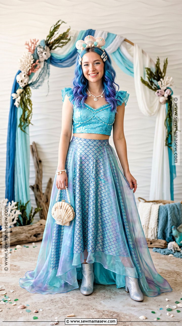 Cute Mermaid Costume - 30 halloween costume cute ideas