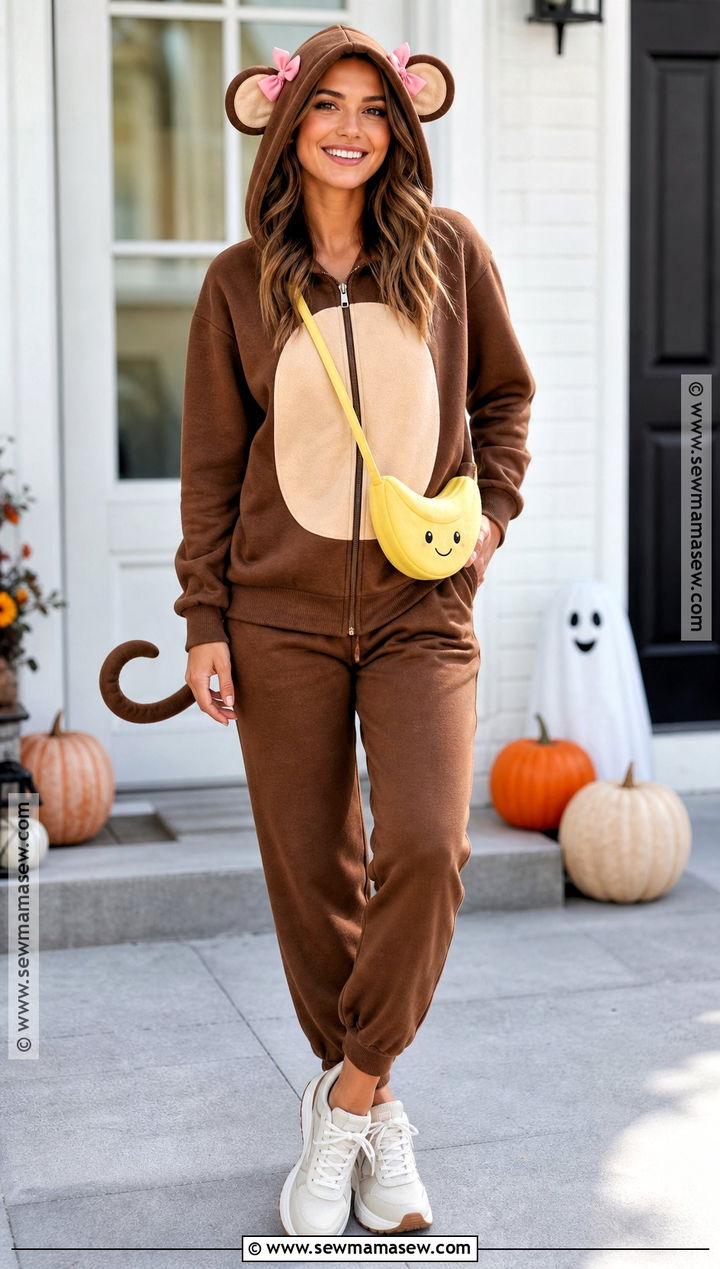 Cute Monkey Hoodie Costume - 35 Monkey Costume Ideas for Women