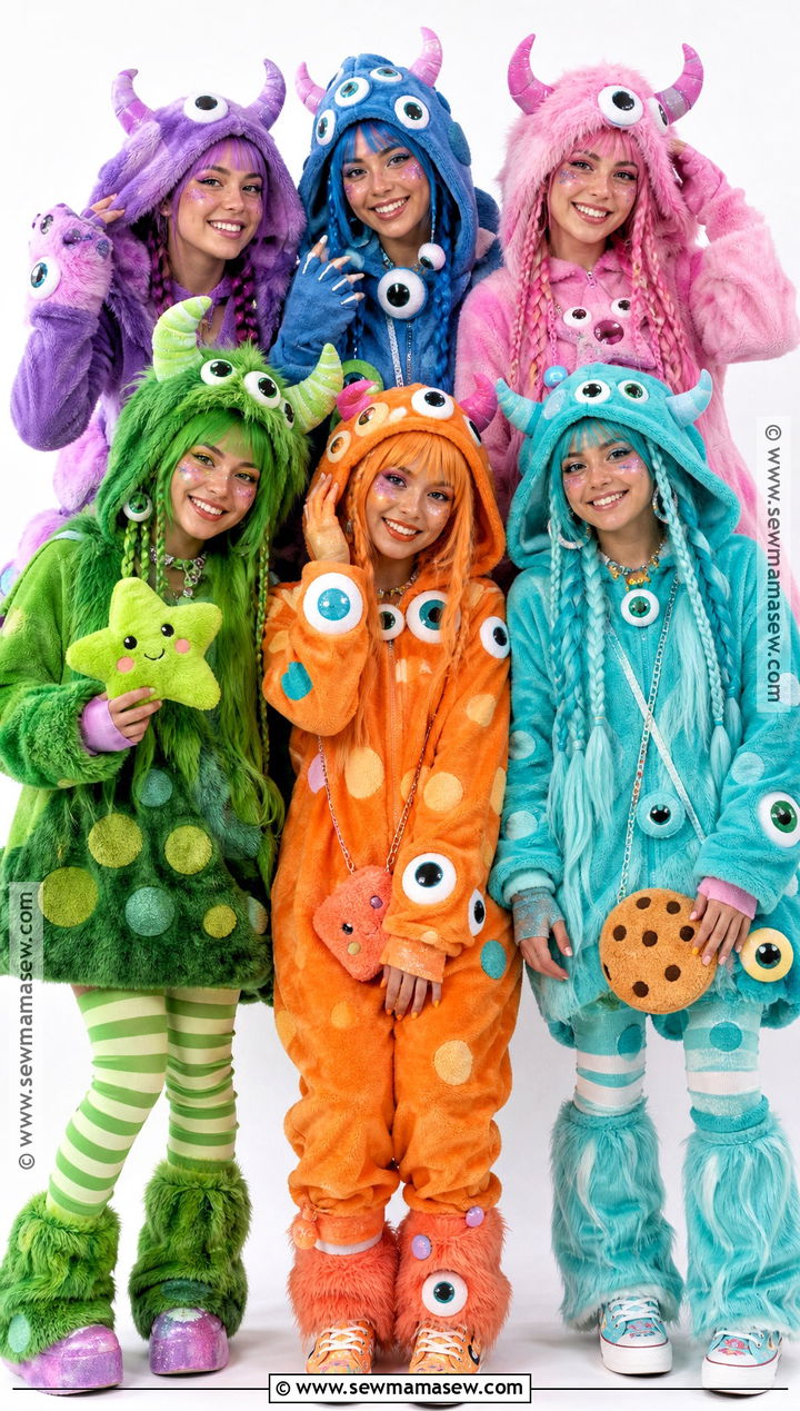 Cute Monster Group Costume - 40 cute group halloween costumes