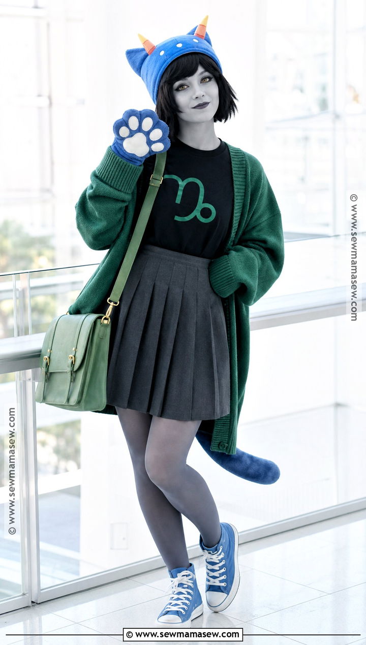 Cute Nepeta Cosplay With Pleated Skirt - 30 Nepeta Cosplay Ideas