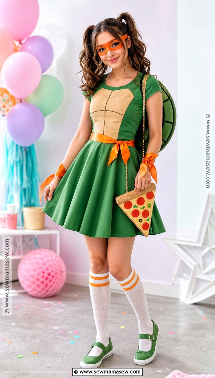 Cute Ninja Turtle Dress Costume - 30 Ninja Turtle Costume Ideas for Women
