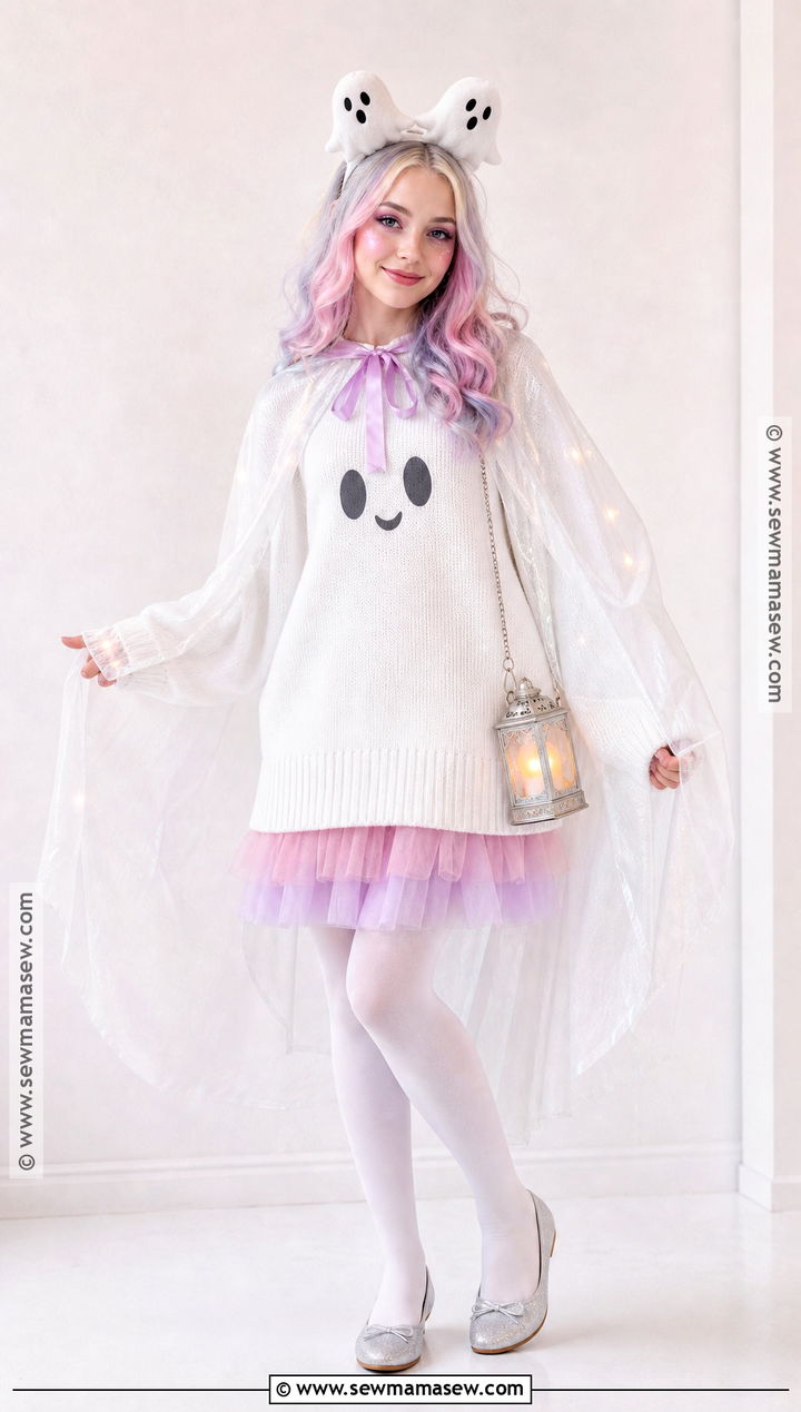 Cute Pastel Ghost Costume - 35 cute hollowed costumes