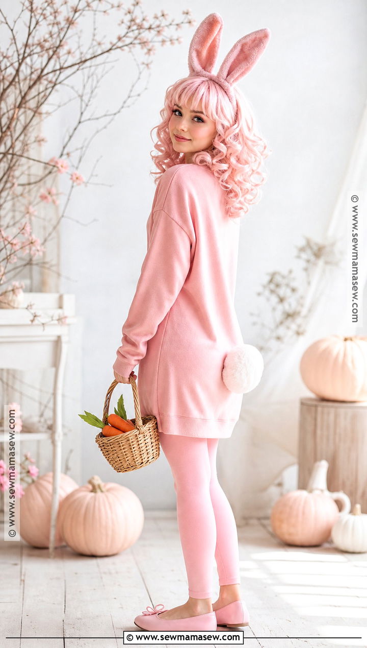 Cute Pink Bunny Costume - 50 bunny costume ideas