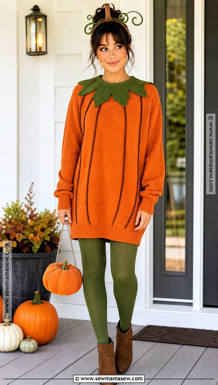 Cute Pumpkin Costume - 30 halloween costume cute ideas