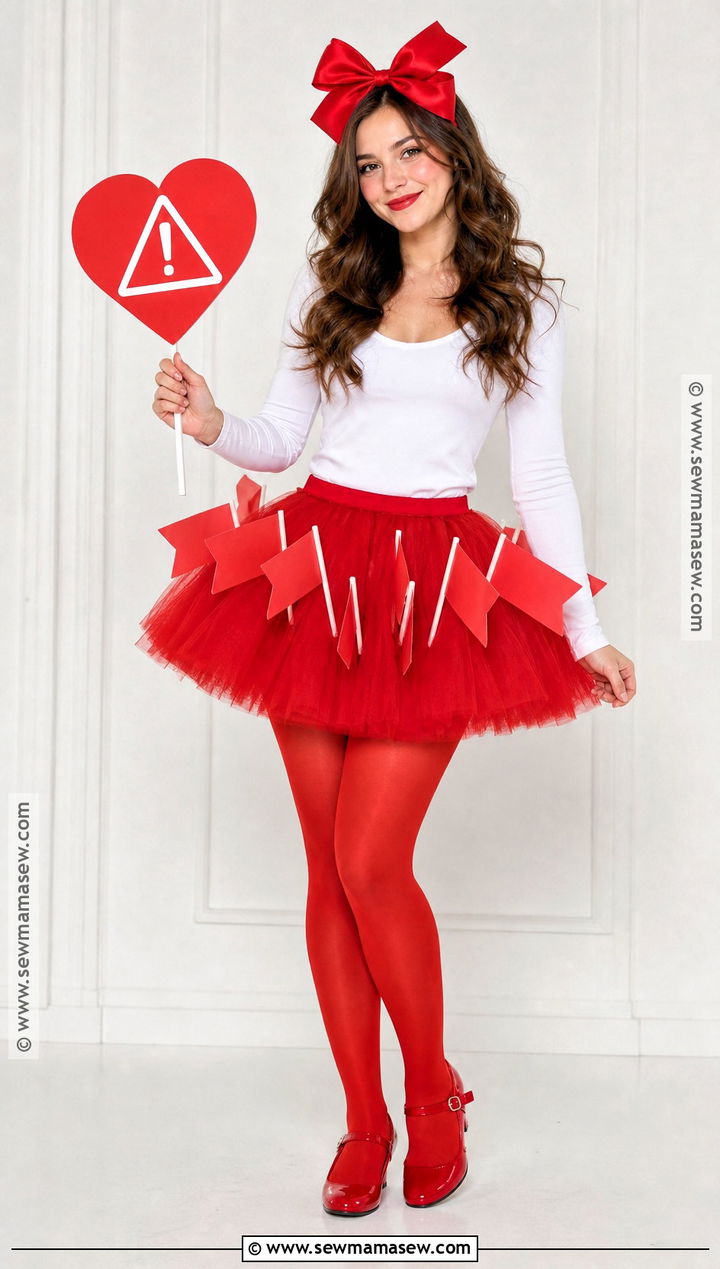 Cute Red Flag Costume With Tulle Skirt - 30 red flag costume ideas
