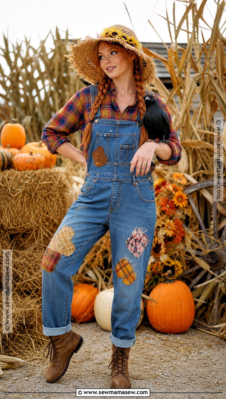 Cute Scarecrow Costume - 45 solo halloween costumes for women