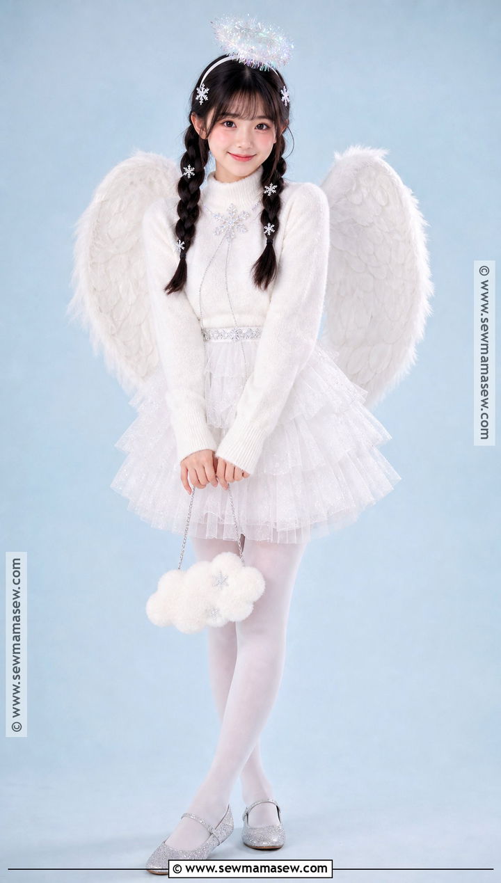 Cute Snow Angel Costume With Tulle Skirt - 30 snow angel costume ideas