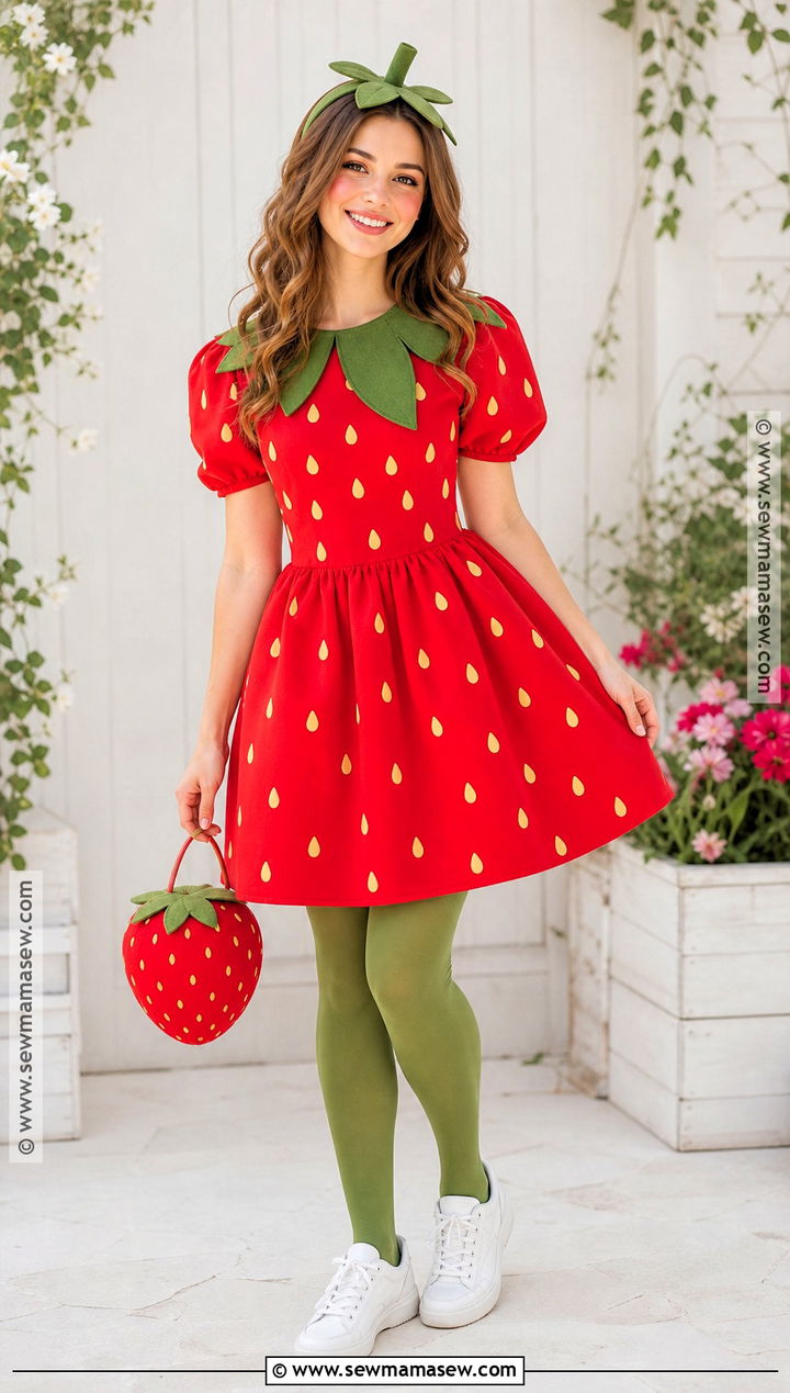 Cute Strawberry Costume - 35 cute hollowed costumes